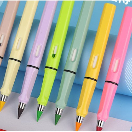 

Mainan Pensil eternal WARNA WARNI harga 1 pcs pencil hijau biru merah kuning ungu tanpa batas ajaib