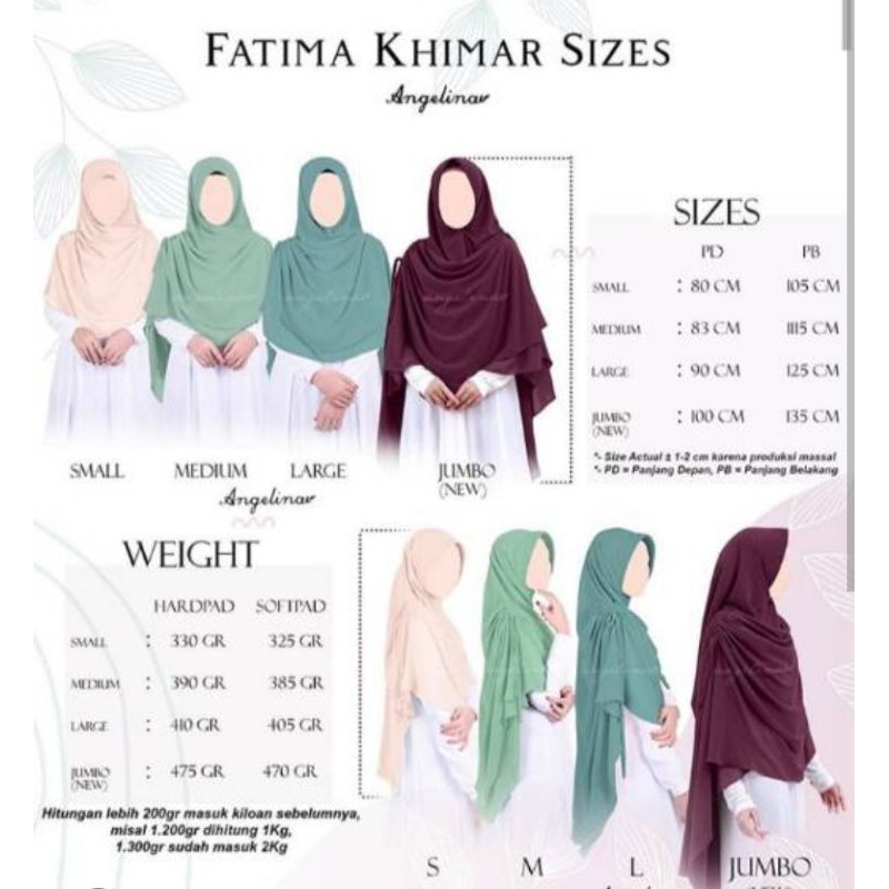 fatimah khimar atelier angelina avocado preloved kondisi bagus jilbab syari berkualitas