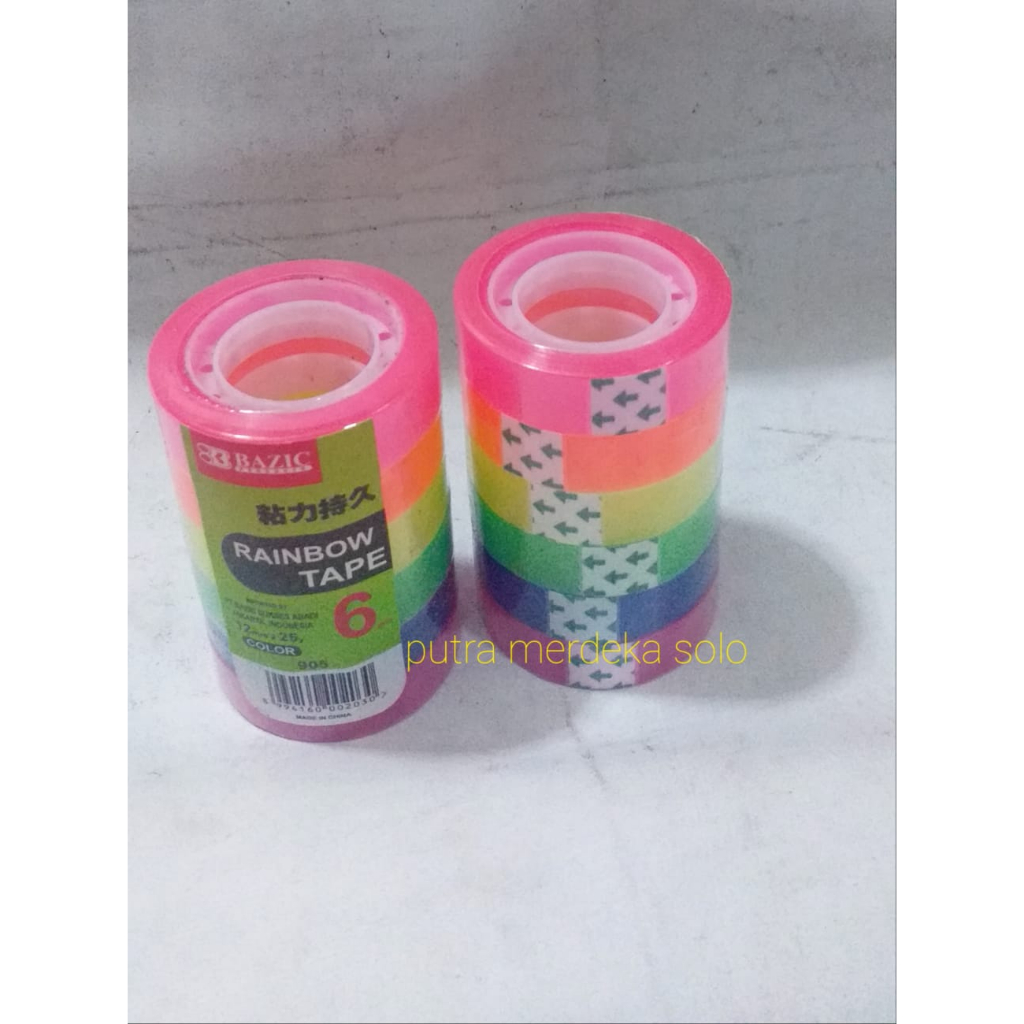 

Rainbow Tape , Isolasi kecil rainbow , Isolasi kecil warna warni, Bazic rainbow tape , fancy
