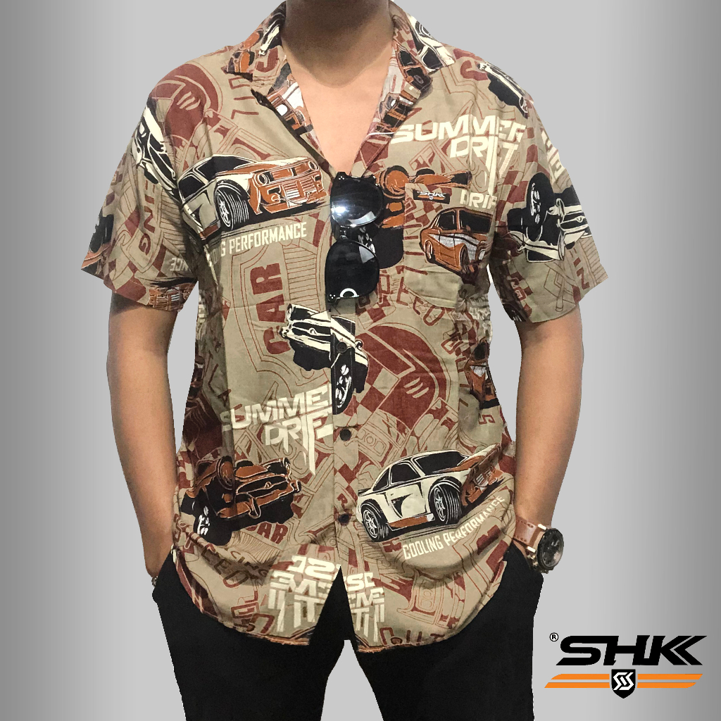 SHK Kemeja Santai pria Amarillo OFF ROAD