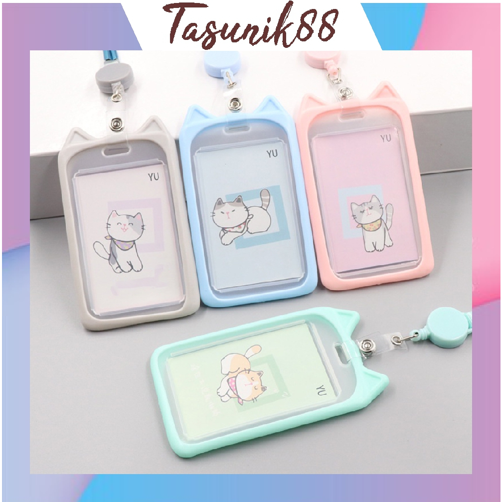 

⭐TasUnik88⭐ Name Tag ID Card Holder Gantungan Kartu Nama Motif Karakter Gantungan Tali Kartu Akses Kantor MRT Busway / Tali ID Card Nama Atau Panitia Lanyard S091