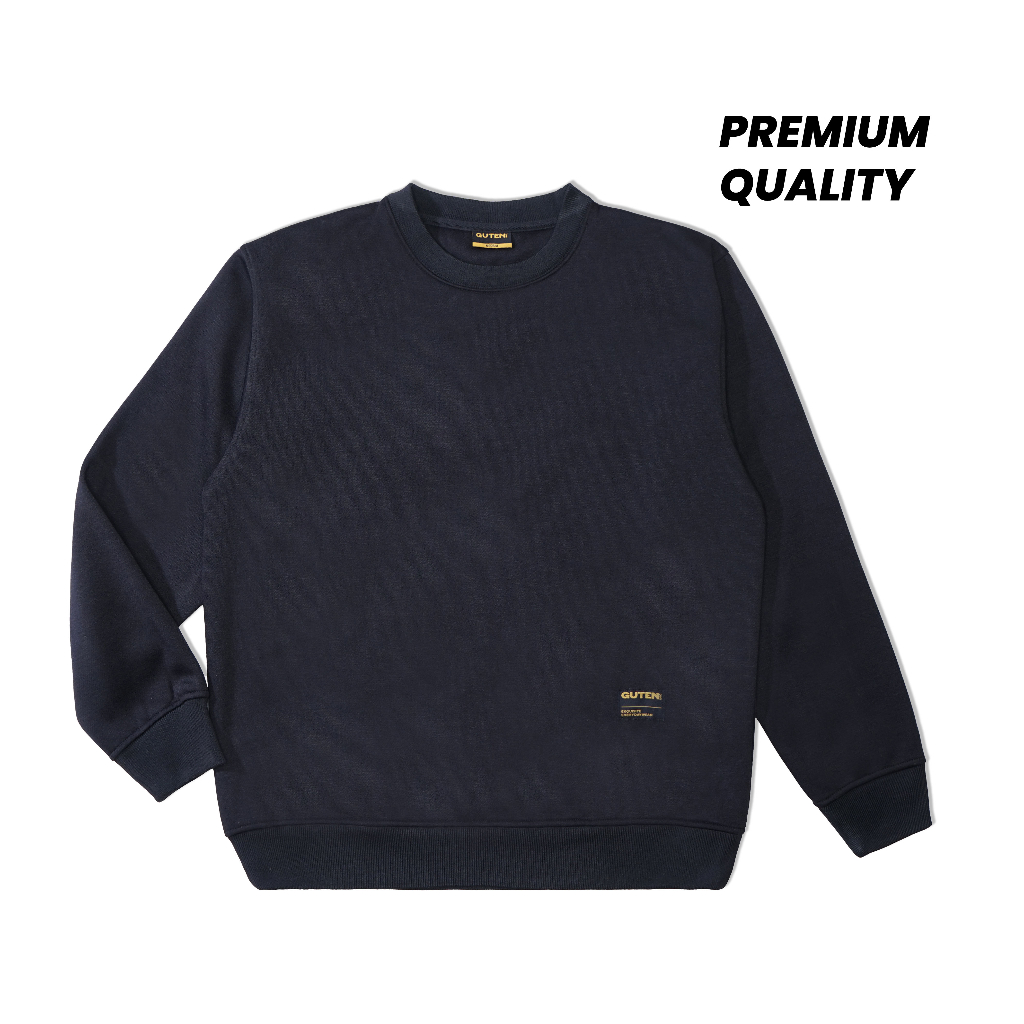 Guten Inc - Sweater Polos Hitam Pria Black Holic ( Hoodie / Crewneck Pria )