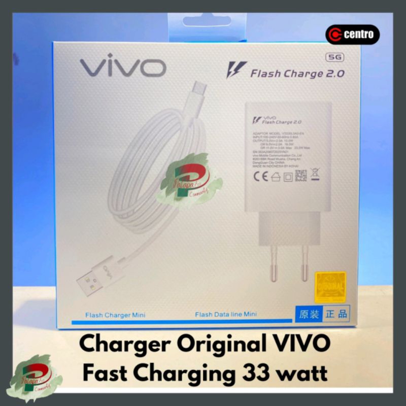 Charger Vivo Original Fast Charging 33 Watt By Vivo