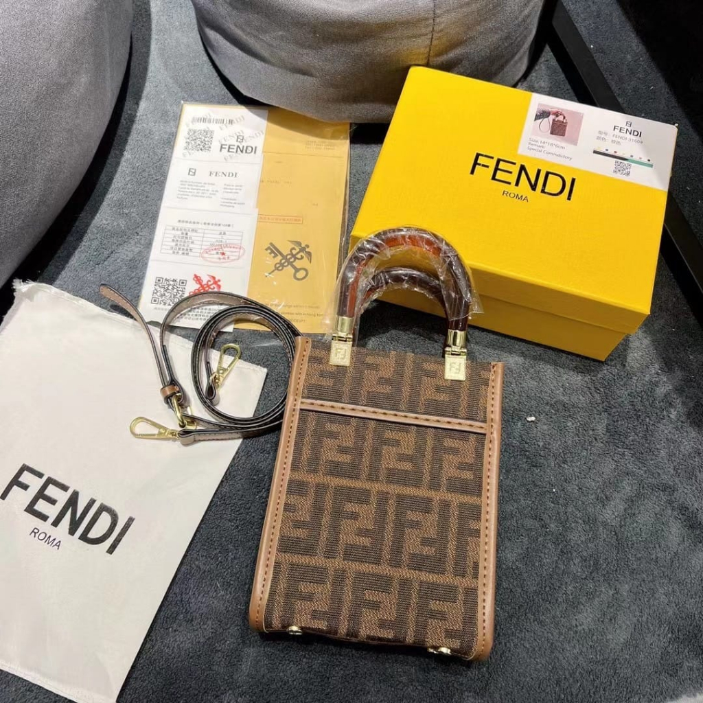 TAS MINI FENDI / TAS HP/ TAS SELEMPANG HP/ TAS SELEMPANG MINI 3160 / TAS DOMPEET HANDPHONE