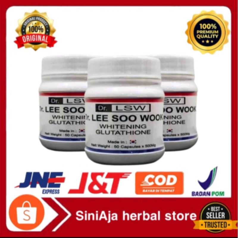 DR. LSW  (Dr. Lee Soo Wok) whitening glutathione original asli korea