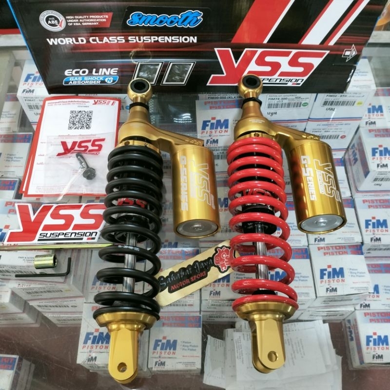 Shock Tabung YSS GOLD G-SERIES G-PLUS 330MM VARIO 150 VARIO 125 SCOOPY FI BEAT FI VARIO 110 FI LEXI 
