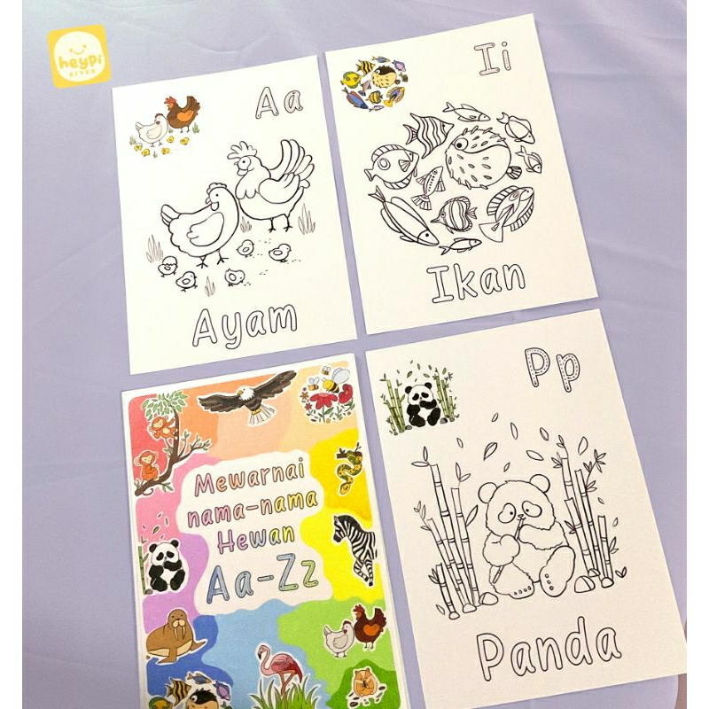 

Kertas Mewarnai Hewan Huruf A-Z