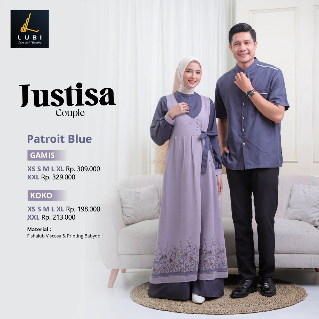 GAMIS DEWASA/GAMIS JUSTISA COUPLE ORIGINAL BY LUBI