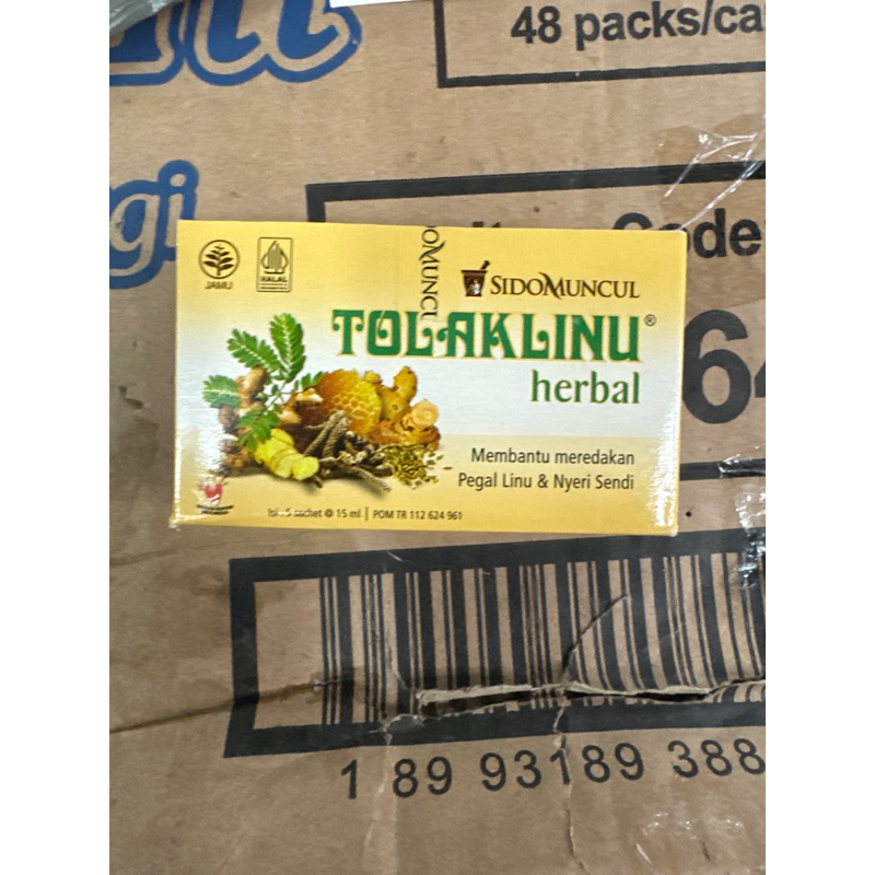 

Tolak Linu Sidomuncul Herbal 1box isi 5 saset