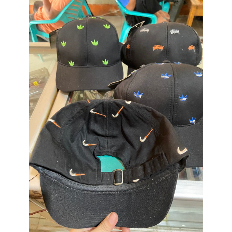 Topi Pria Topi Cowok Topi Bordir Topi full bordir Topi Ring besi Hat baseball  Caps