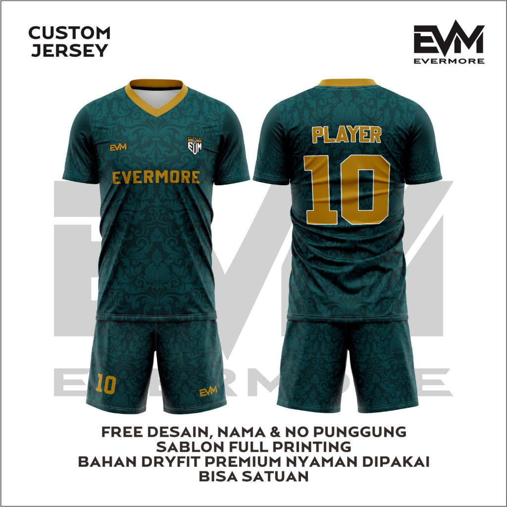 Jersey KADITA Futsal / Sepak Bola  Printing Premium Dryfit Evermore APPAREL Free Custom Nama Nomor