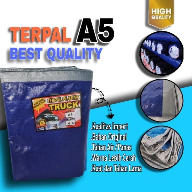 TERPAL A5 UKURAN CUSTOM TERPAL PLASTIK TERPAL TENDA TERPAL TRUCK TERPAL JEMURAN