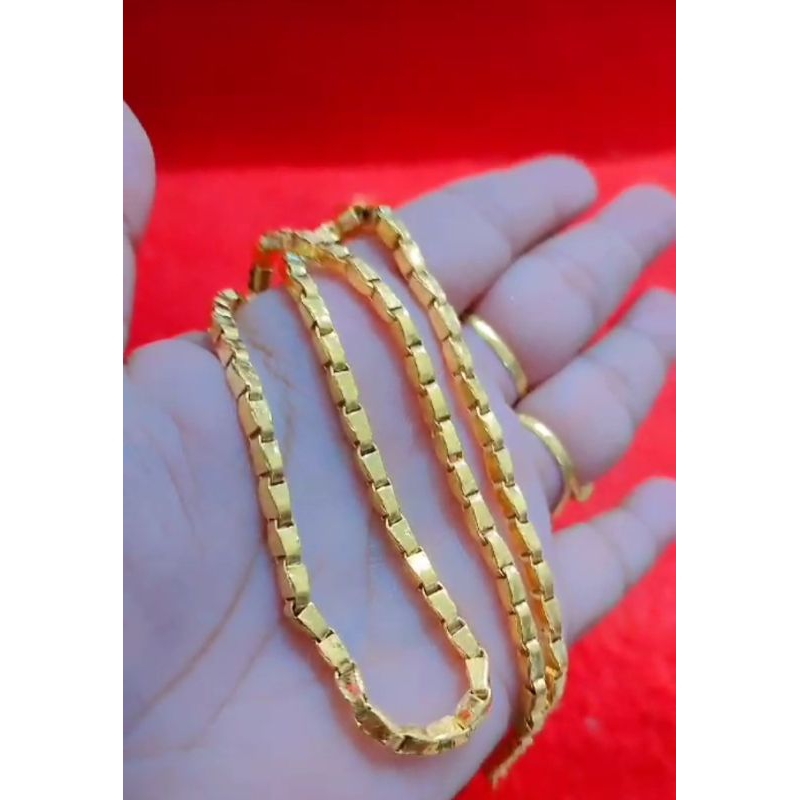kalung padi 1 suku kemiripan SEPERTI emas asli