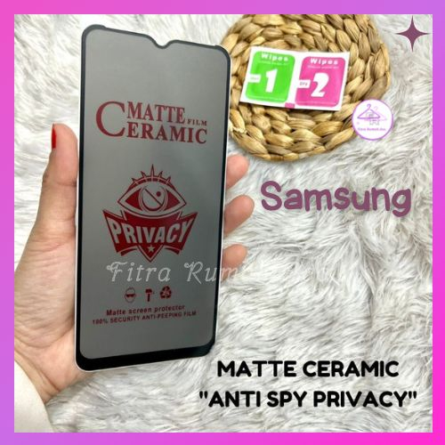 TEMPRED GLASS SPAY ANTI GORES SPAY ANTI PRIVASI MATTE FOR ANDROID SAMSUNG A11 A03S A03 A04 A04 A04S 