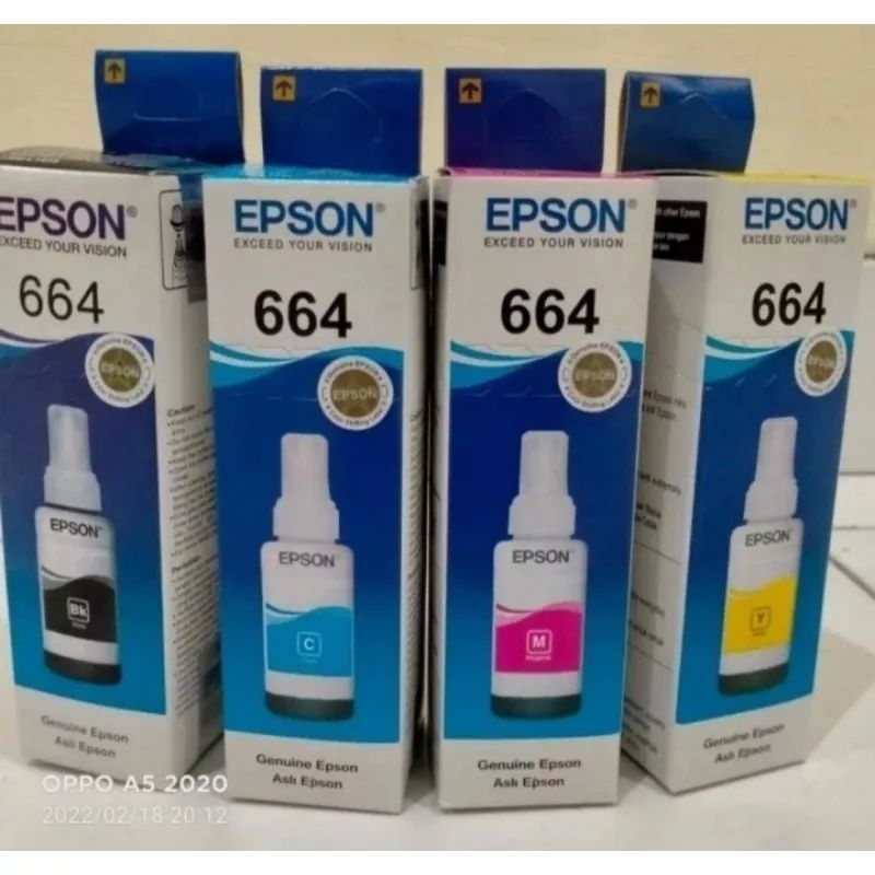 tinta printer epson 664 kemasan baru
