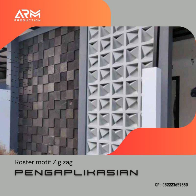 ROSTER BETON MINIMALIS 20X20 COCOK UNTUK PAGAR DAN SEKAT RUANGAN