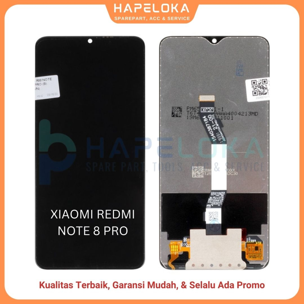 LCD TOUCHSCREEN XIAOMI REDMI NOTE 8 PRO - ORI COMPLETE