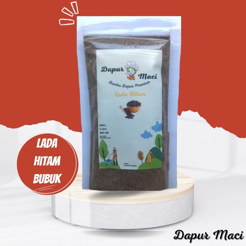 

Lada Hitam Bubuk / Blackpepper 100 Gr - Dapur Maci