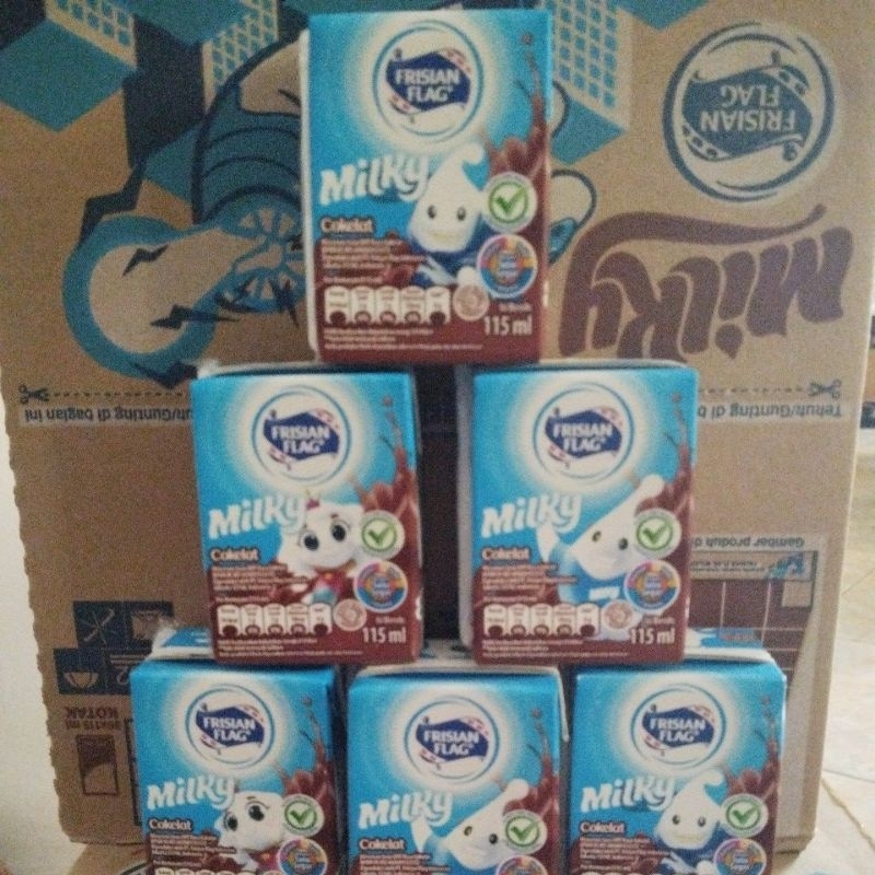 

susu milky frisian flag 18*115ml