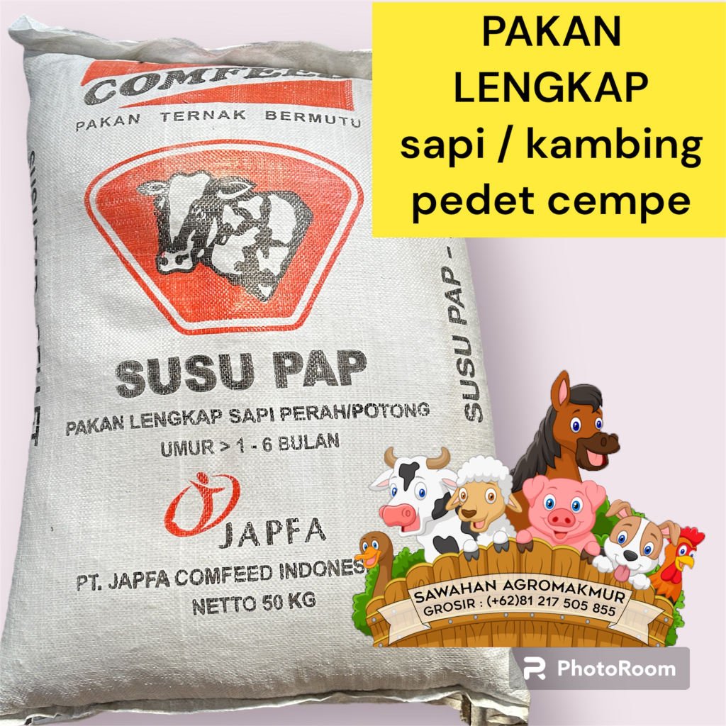 25kg susu pap pakan pelet sapi kambing domba pedet cempe