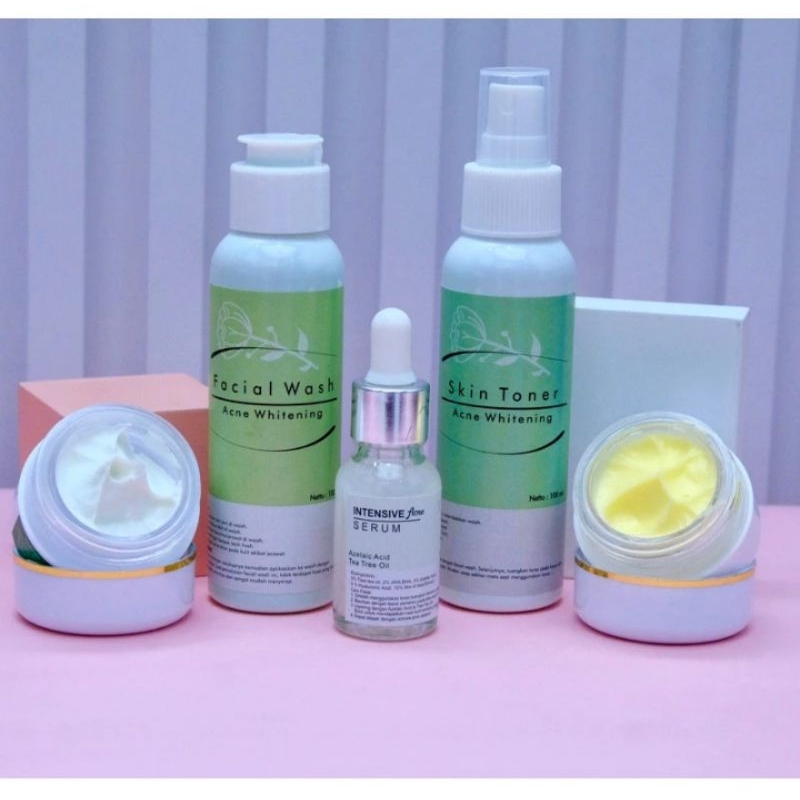 PAKET ACNE WHITENING BPOM / OBAT JERAWAT AMPUH