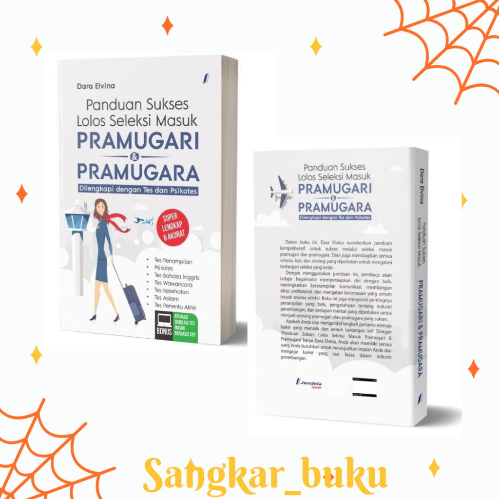 BUKU TES PRAMUGARI PANDUAN SUKSES LOLOS SELEKSI MASUK PRAMUGARI PRAMUGARA ORIGINAL bonus CD