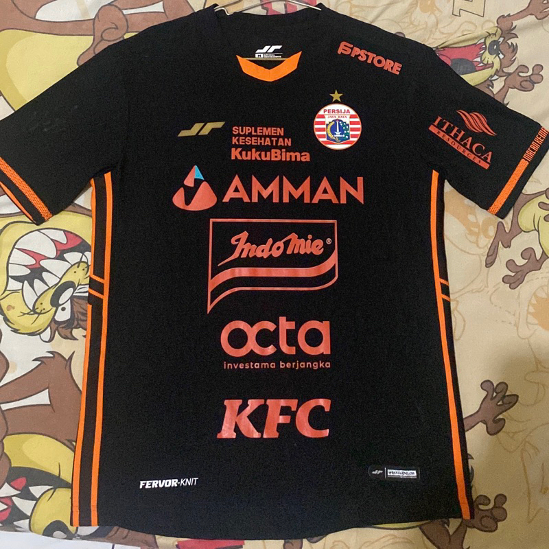 Koleksi Pribadi Jersey Persija Jakarta Player Issue 2022-2023 Alternate Black Behrens Signaturea