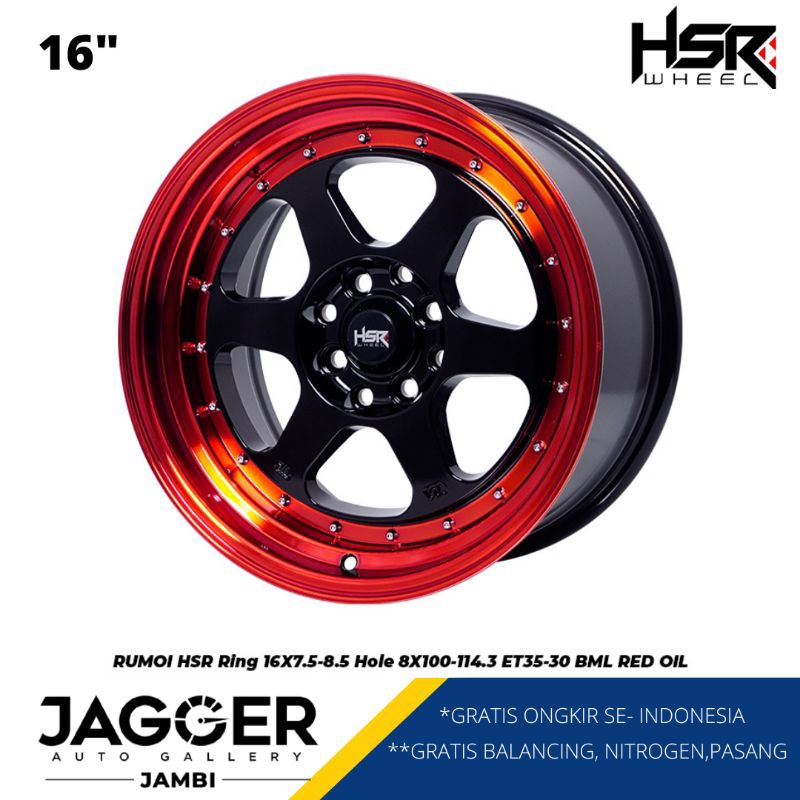 Velg Mobil Model Celong Ring 16 HSR Rumoi Lebar 7.5/8.5