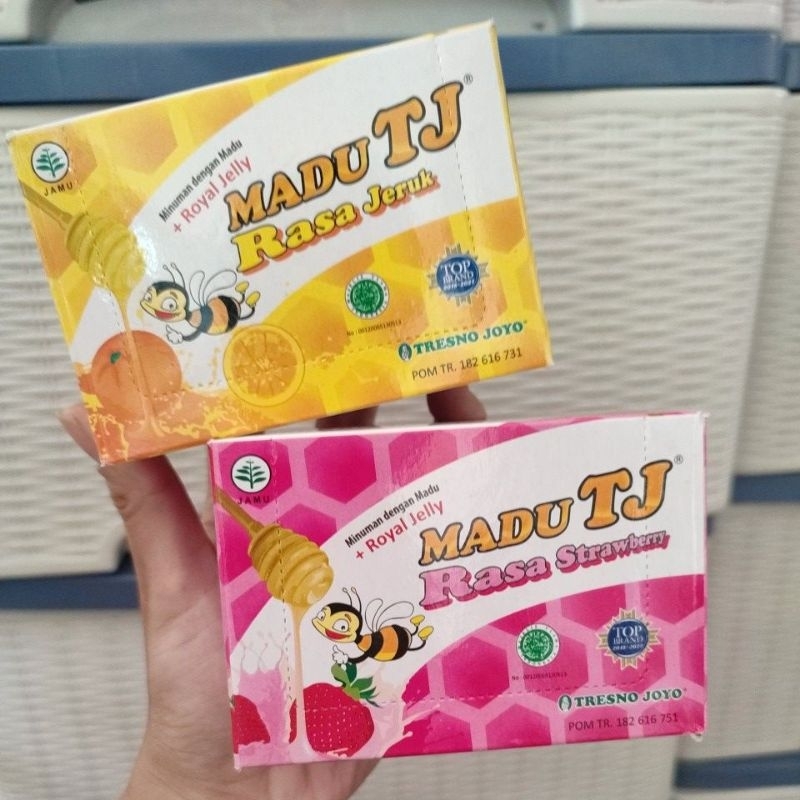 

Madu TJ Tresno Joyo Box 12 sachet Royal Jelly Jeruk Strawberry