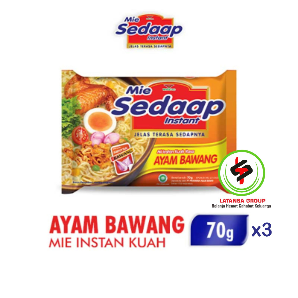 

Sedaap Mie Instant Ayam Bawang 70g X 3 PCs