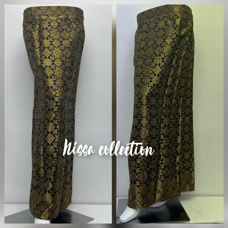 Rok Span Songket Palembang/ Rok langsung pakai/ Rok Instan/ Rok Modern