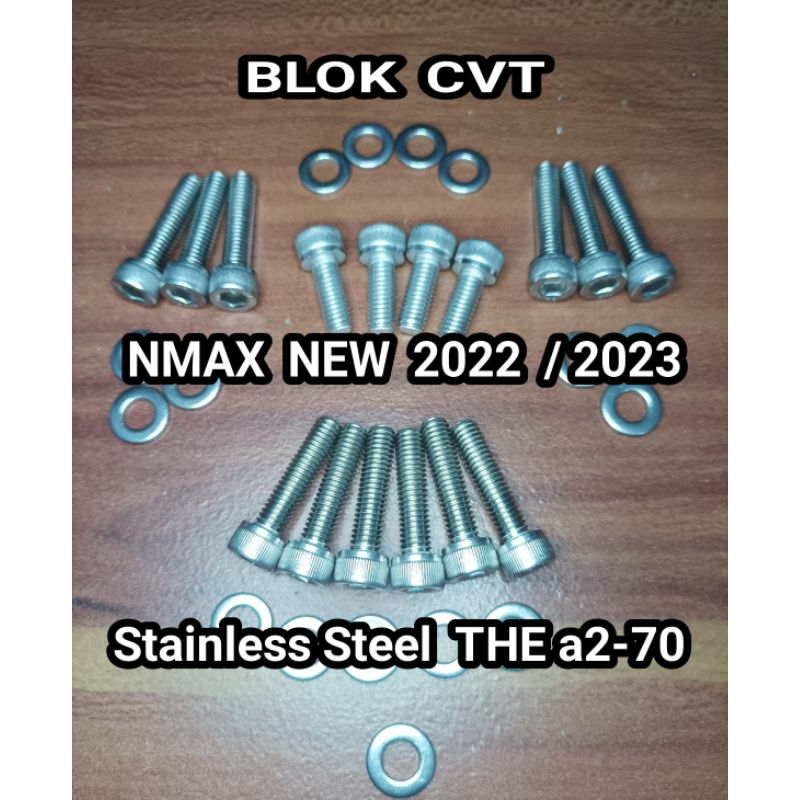 baut bak cvt set nmax new stainless