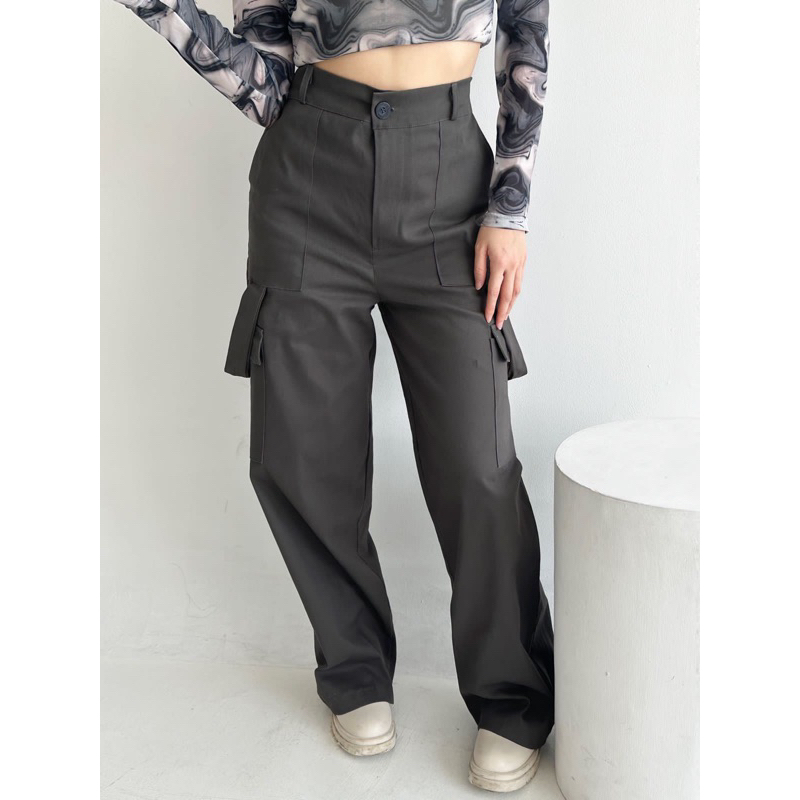 Satize - Lisa Cargo Pants Y2K  - Celana Cargo Y2K