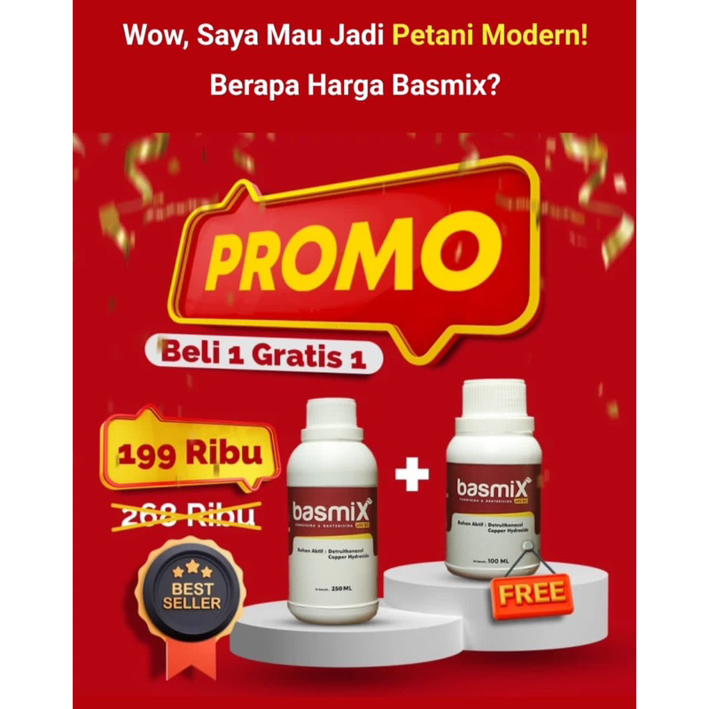 Basmix Fungicida dan bakterisida - Pupuk Untuk Semua Jenis Hama & Bakteri