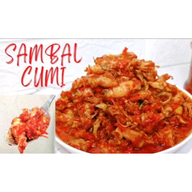 

Sambal cumi ukuran Toples 1000ml