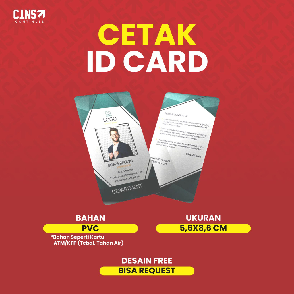 

Cetak ID Card (Kartu Member/Kartu Anggota) Custom Desain