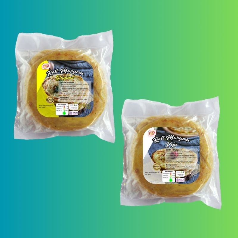 

[PAKET 2 MIX] ROTI MARYAM ORIGINAL & KEJU LARGE