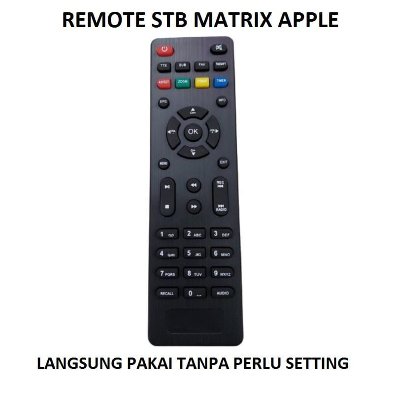 Remot STB Matrix / Remot Set Top Box Matrix/ Remote STB Matrix