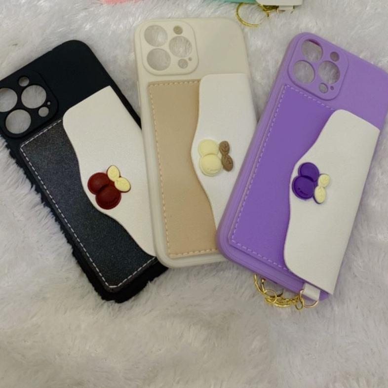 [LMD IPHONE 13] CASE DOMPET MACARON TIMBUL FOR ALL TYPE