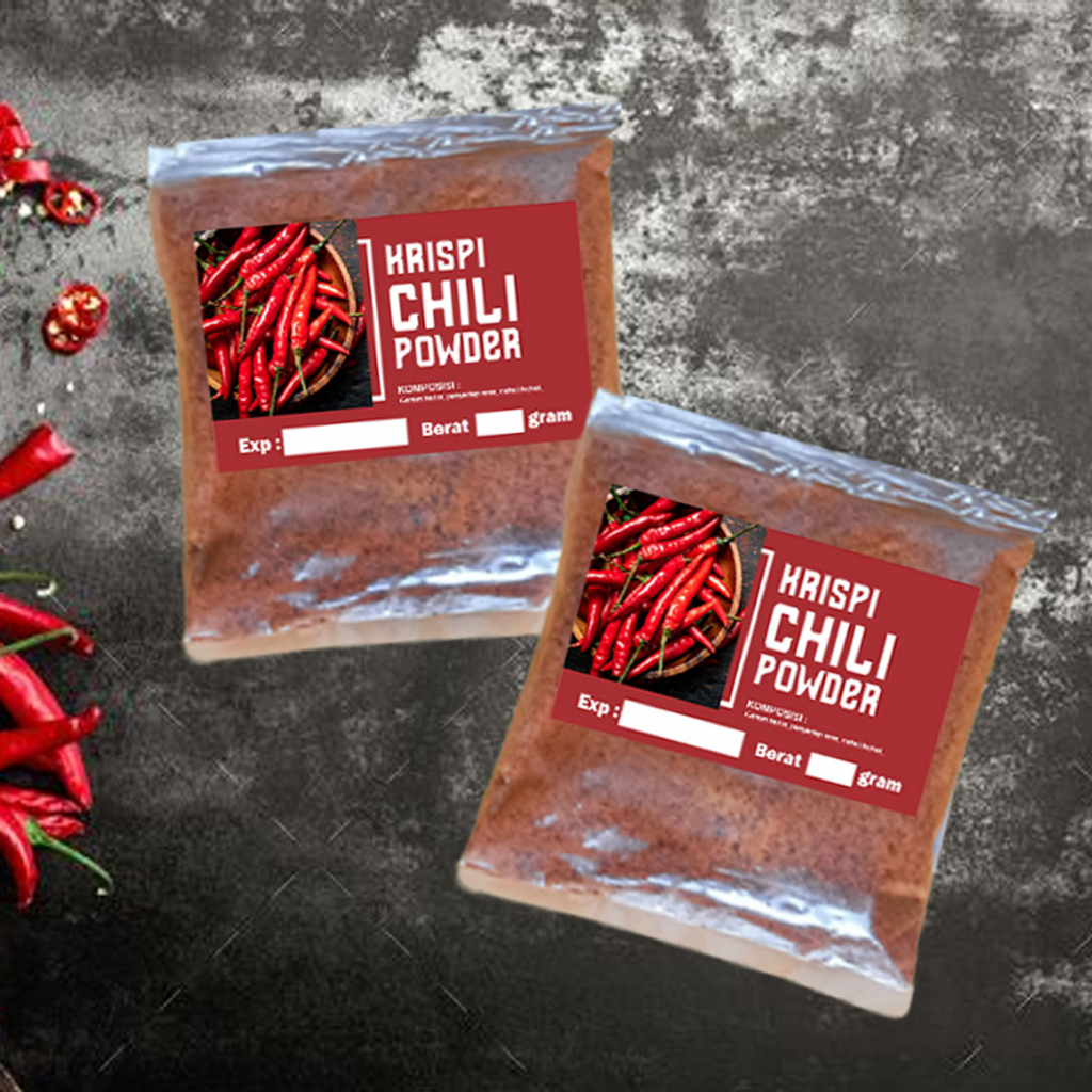 

Bubuk Cabai Murah Pilihan CHILI POWDER Cap KRISPI Murah 250 gram
