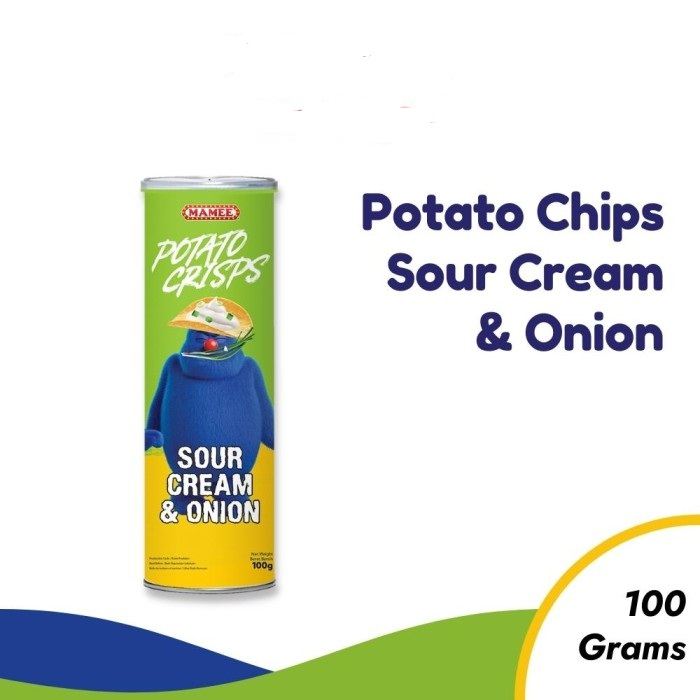 POTATO CHIPS CRISPS SOUR CREAM & ONION MAMEE MONSTER KERIPIK KENTANG 80GR