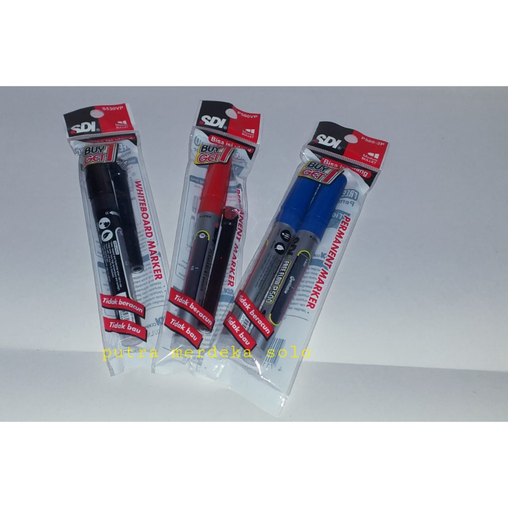 Spidol Permanent Marker SDI , Spidol Whiteboard Marker SDI + Refill