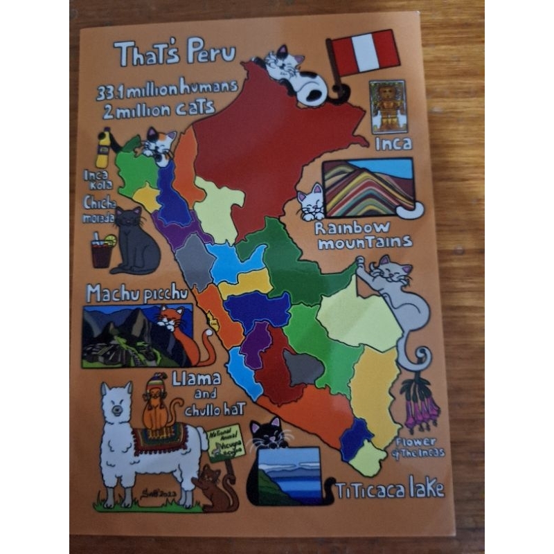 

kartu pos kucing titina/titina cat postcard