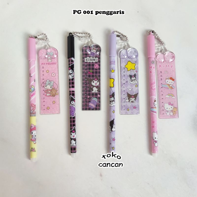 

Pen gel gantungan penggaris