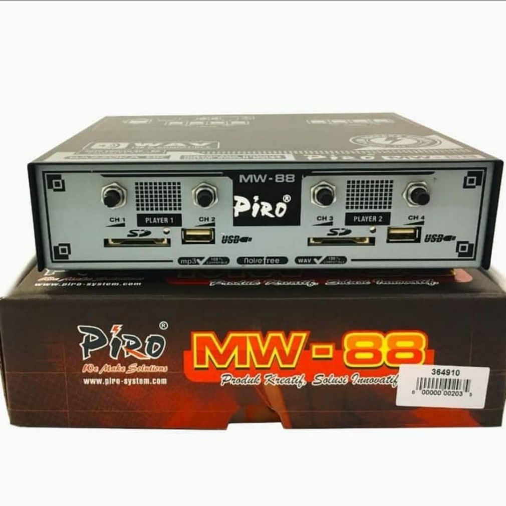 Ampli Walet Piro MW 88 ( 4 Channel ) Bisa 800 tweeter