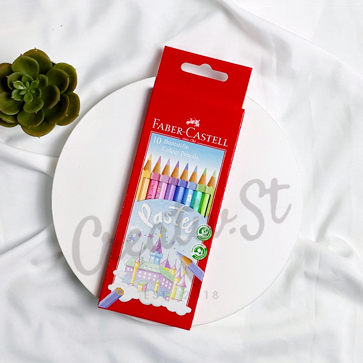 

FABER CASTELL Pastel Colour 10 Color Pensil Warna Pastel