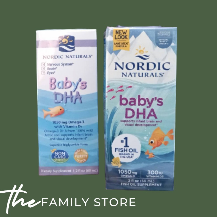 Nordic Baby DHA 1050mg Omega 3 with Vitamin D3 60ml / Baby's Dha Fish Oil BPOM
