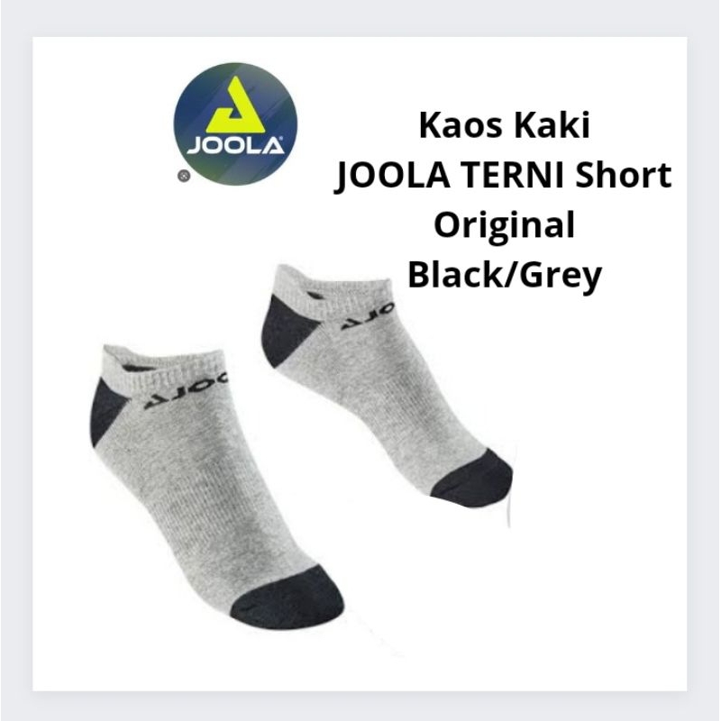 Kaos Kaki Pingpong TERNI Short JOOLA Grey Black Original