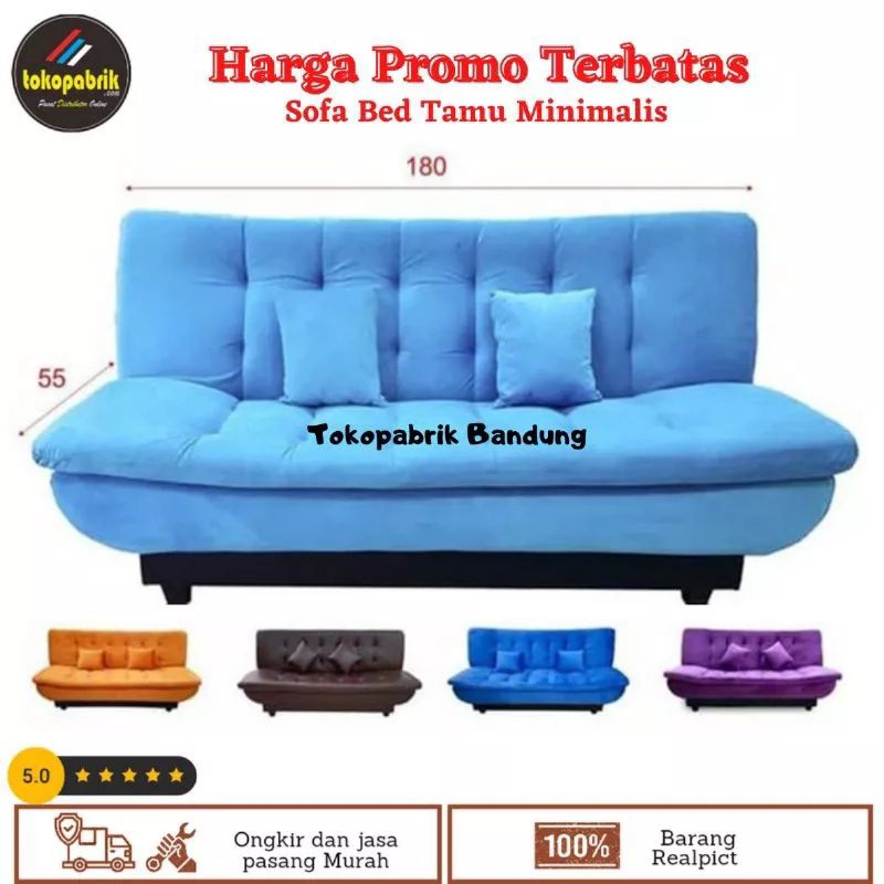 Sofa Bed Modern Minimalis / Sofa Tamu Murah Bandung Cimahi Garut Sumedang Cirebon Tegal Jabodetabek