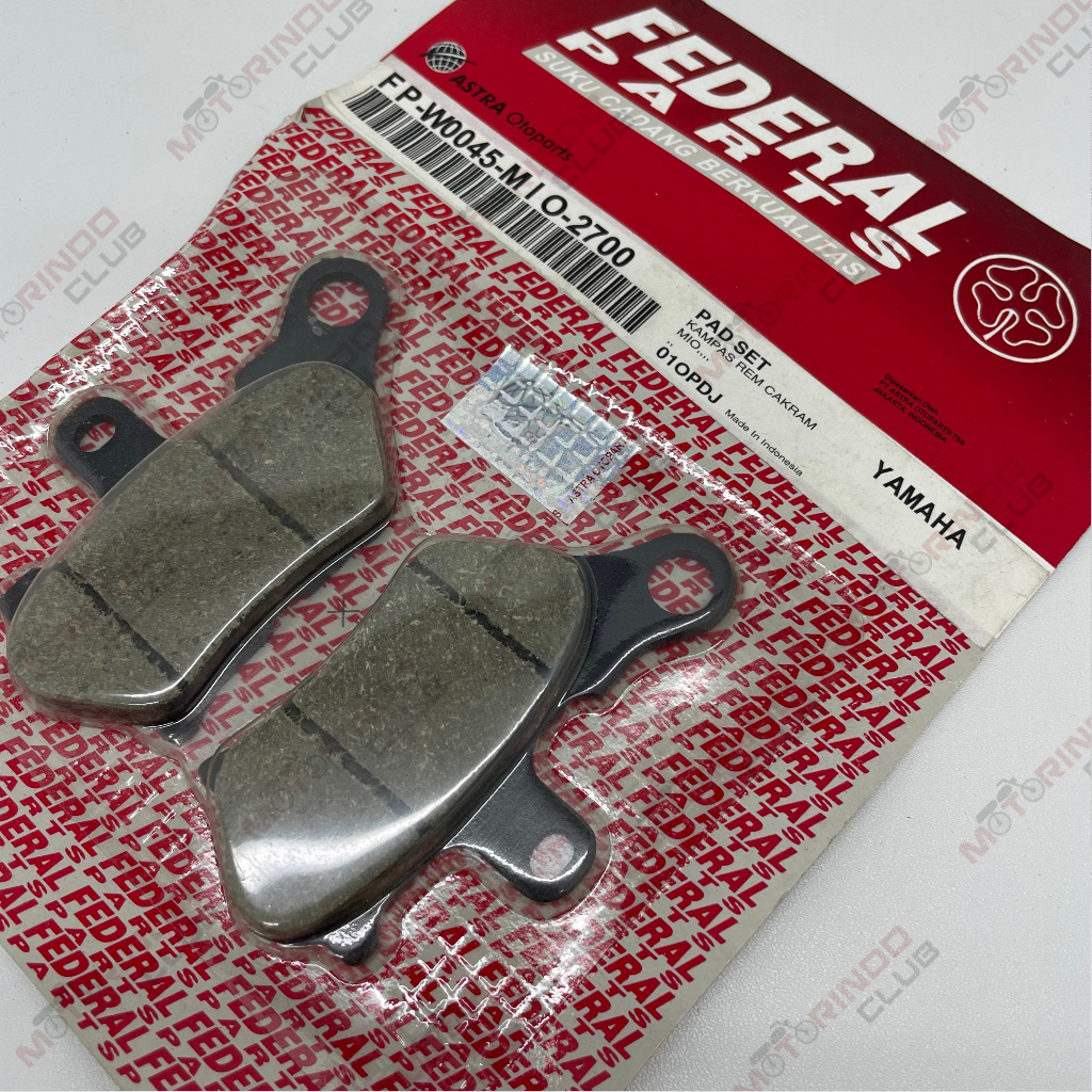 Dispad / Kampas Rem Cakram YAMAHA MIO - Federal ( FP-W0045-MIO-2700 )